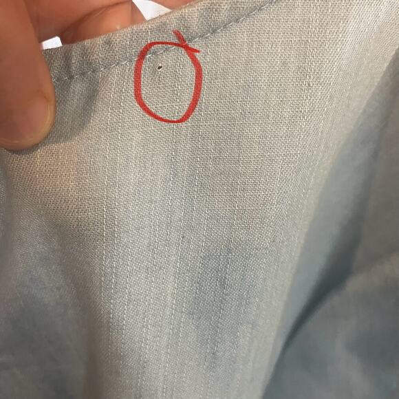 Hayden Los Angeles light blue embroidered Shift Dress size medium - Picture 8 of 16